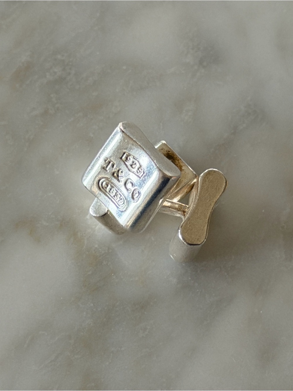 Tiffany & Co. Sterling Silver Rectangular Cufflink - Silver